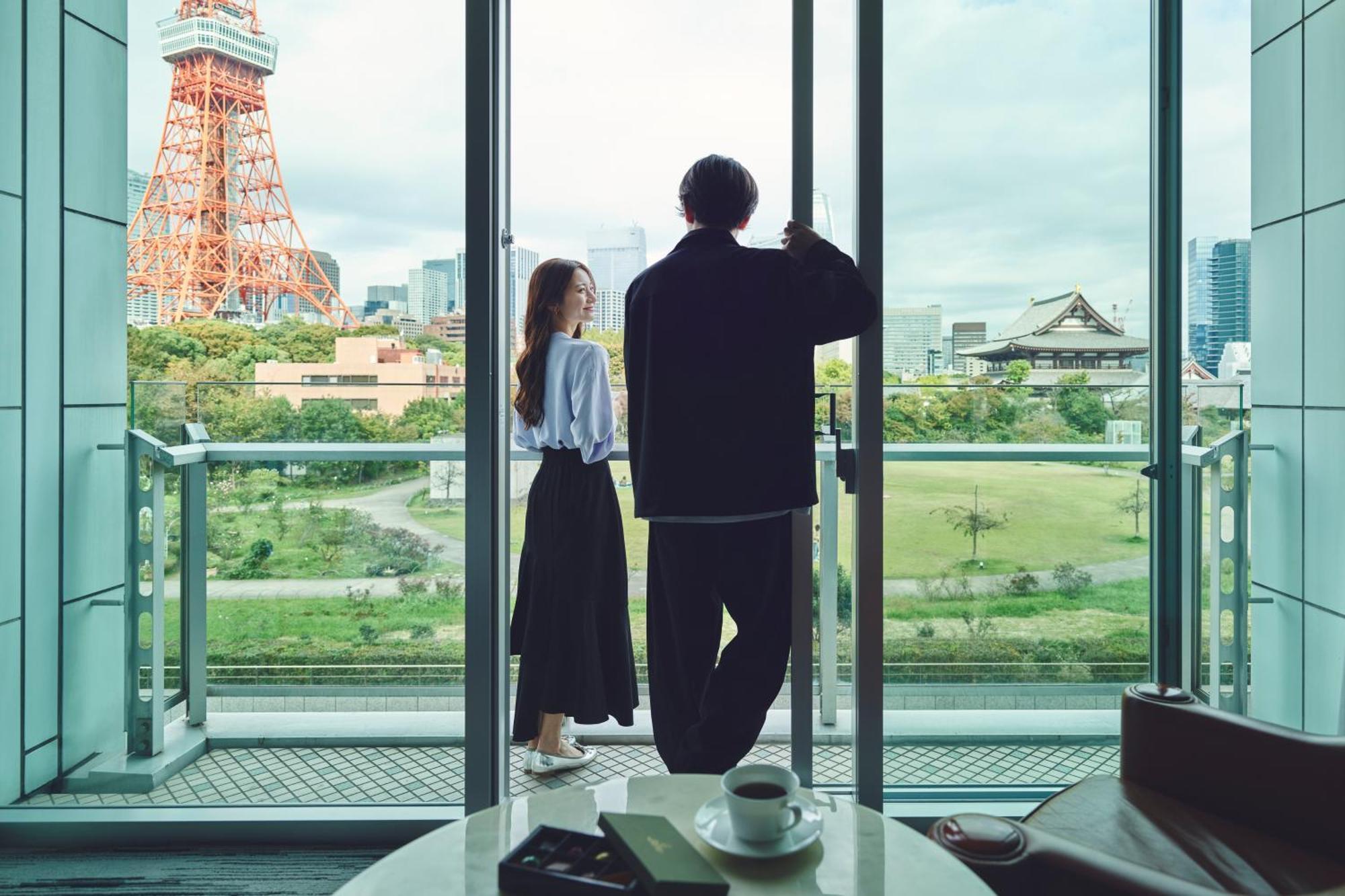 The Prince Park Tower Tokyo - Preferred Hotels & Resorts, Lvx Collection Esterno foto A view of Tokyo from a room at the hotel